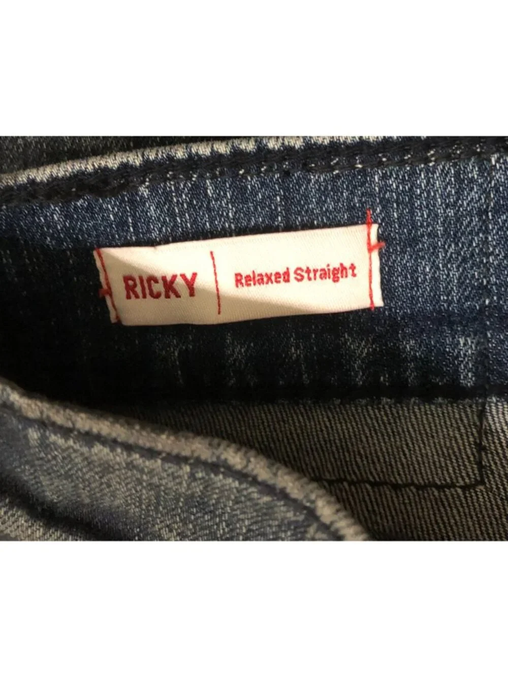 True Religion Mens 30x34 Ricky Relaxed Straight Fit Dark Wash Jeans New w $140 T